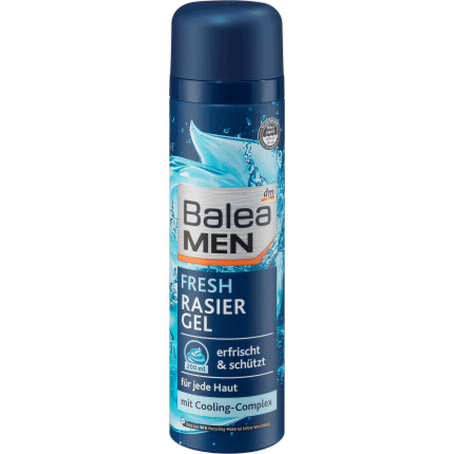 Balea MEN Frisches Rasiergel für Männer, 200 ml