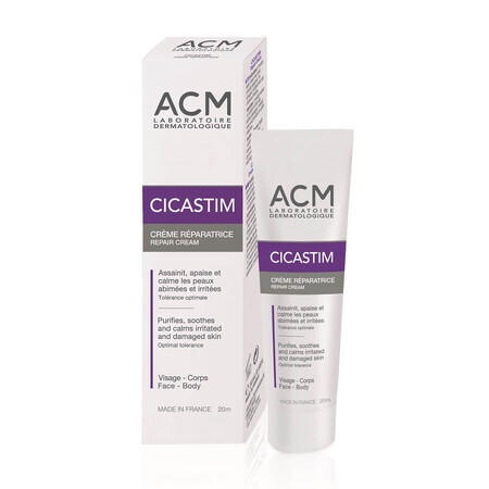 Cremă reparatoare cicatrizantă Cicastim, 20 ml, Acm