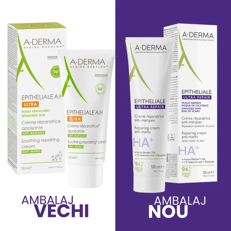 Crema riparatrice con effetto lenitivo Epiteliale Ultra Repair HA+, 100 ml, A-Derma