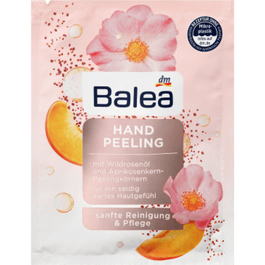 Balea Exfoliante de Manos con Rosa Silvestre y Aceite de Albaricoque, 15 ml