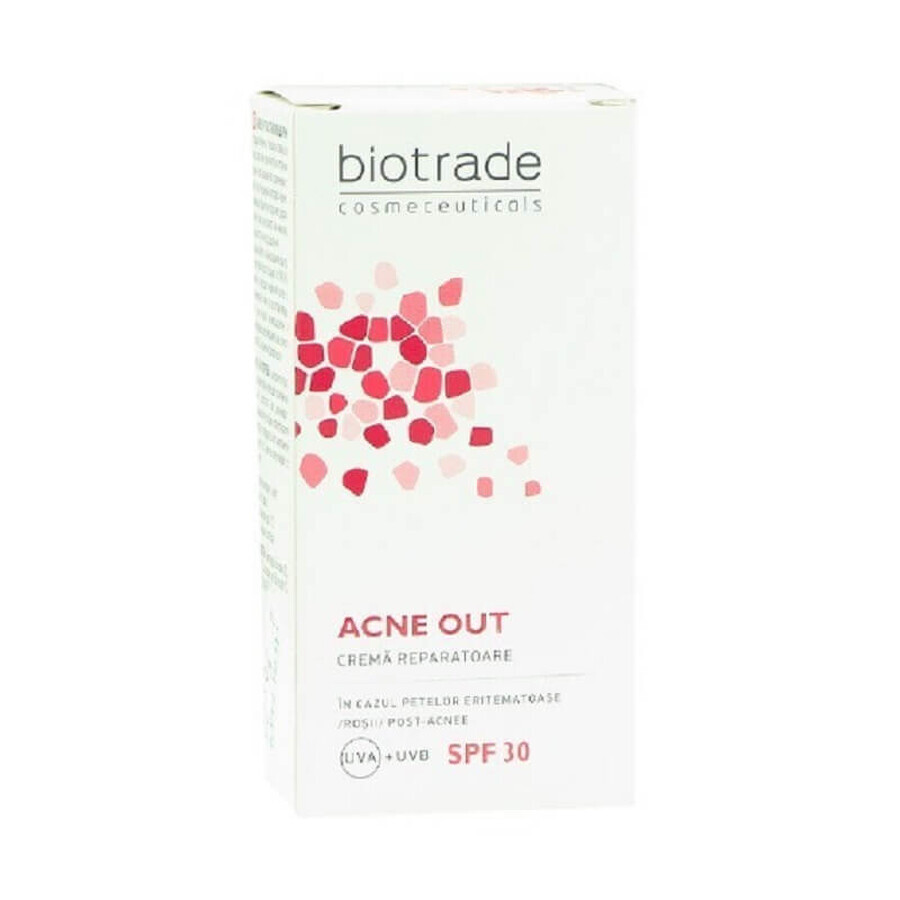 Biotrade Crema reparadora del acné con FPS 30, 30 ml