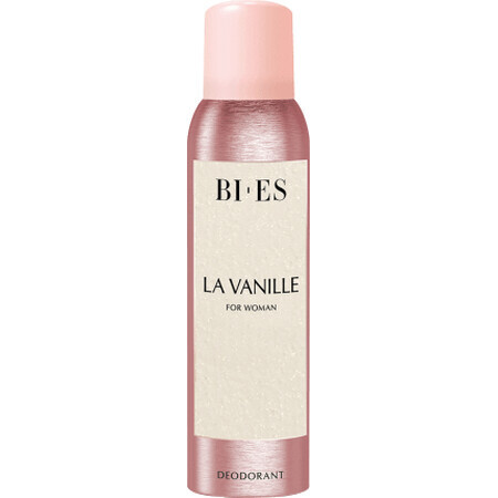 Bi-Es Desodorante de Vainilla en Spray para Mujer, 150 ml