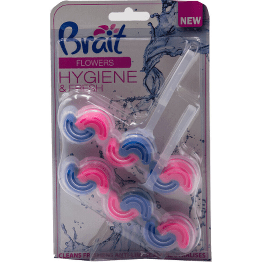 Brait Toiletverfrisser bloemen, 2 stuks