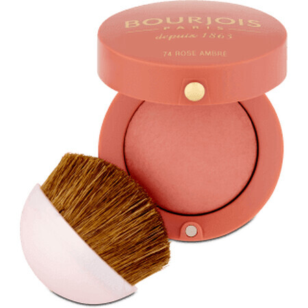 Buorjois Paris Colorete 74 Rosa Ámbar, 2,5 g