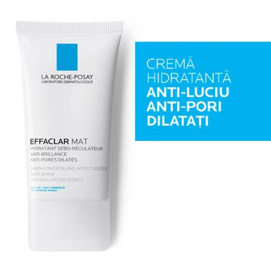 La Roche-Posay Effaclar Mat Crème séborégulatrice hydratante et matifiante, 40 ml