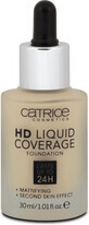 Catrice Base de maquillaje de cobertura l&#237;quida HD 010 Light Beige, 30 ml