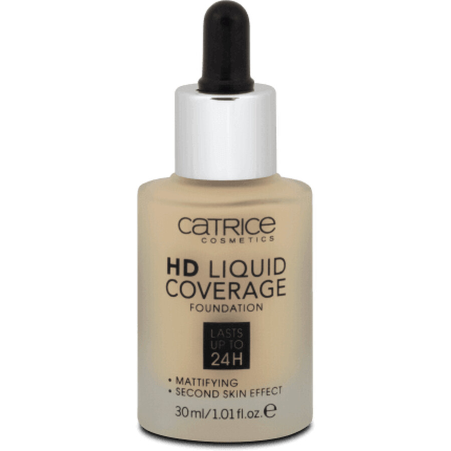 Catrice Base de Maquillaje de Cobertura Líquida HD 030 Sand Beige, 30 ml