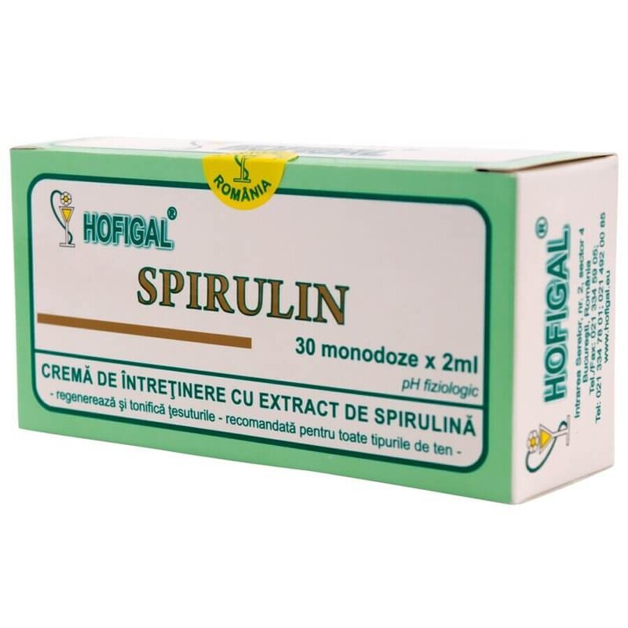 Spirulin crema, 30 monodosis, Hofigal