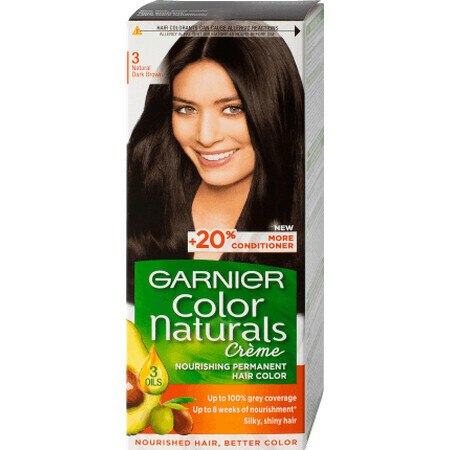 Color Naturals Tintura permanente per capelli 3 castano scuro, 1 pz