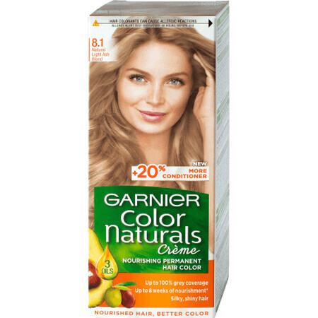 Color Naturals permanente haarverf 8.1 zeer licht blond, 1 st