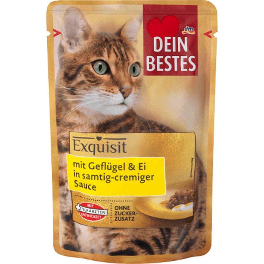 Dein Bestes bolsa comida húmeda para gatos carne de ave&amp;o, 85 g