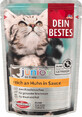 Dein Bestes sachet comida h&#250;meda para gatos junior pollo en salsa, 100 g