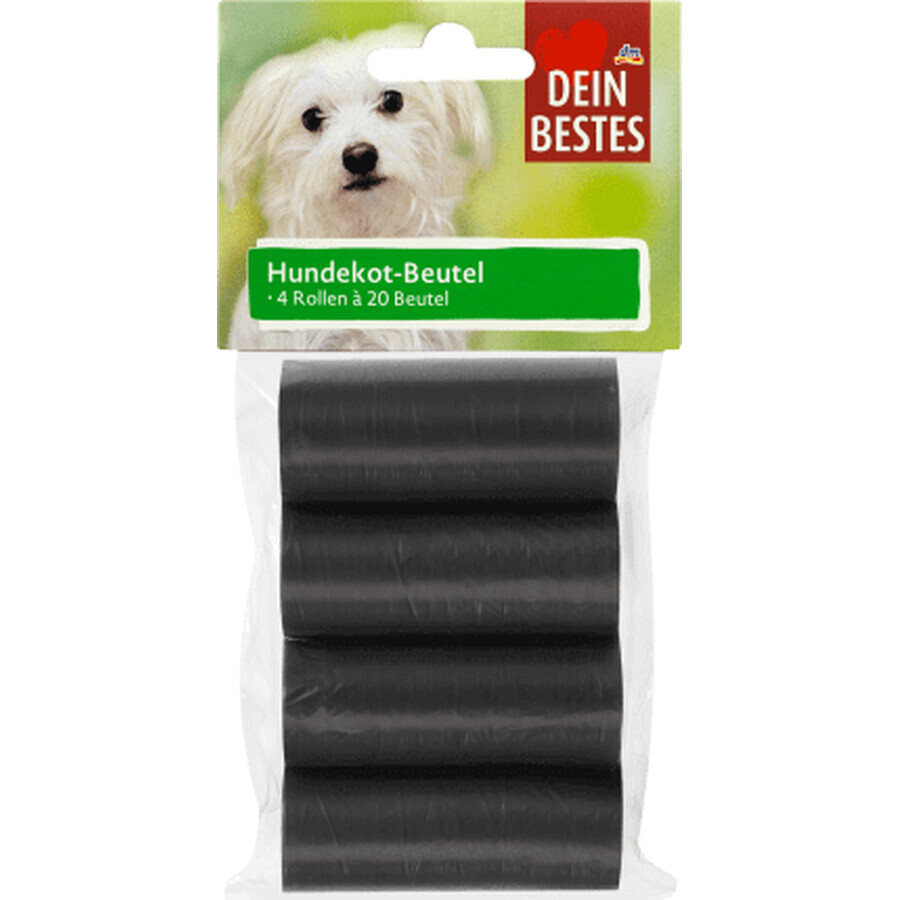 Dein Bestes Bolsas higiénicas para perros, 80 unid.