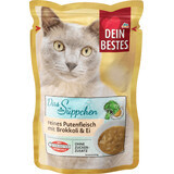 Dein Bestes Sopa con pavo, brócoli y huevo para gatos, 40 g