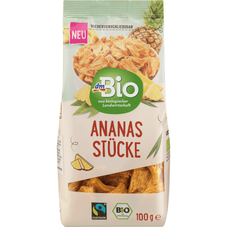 DmBio piña en trozos ECO, 100 g