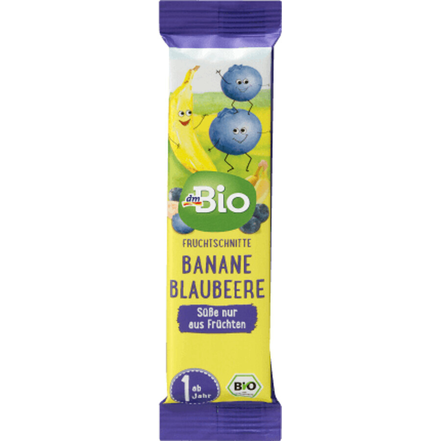 DmBio Riegel Banane und Heidelbeere, 25 g