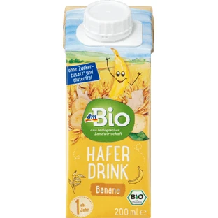DmBio Bevanda all'avena e banane 1 anno+, 200 ml