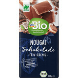 DmBio Turrón de chocolate con nata, 100 g