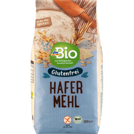 DmBio Făină de ovăz fără gluten ECO, 500 g