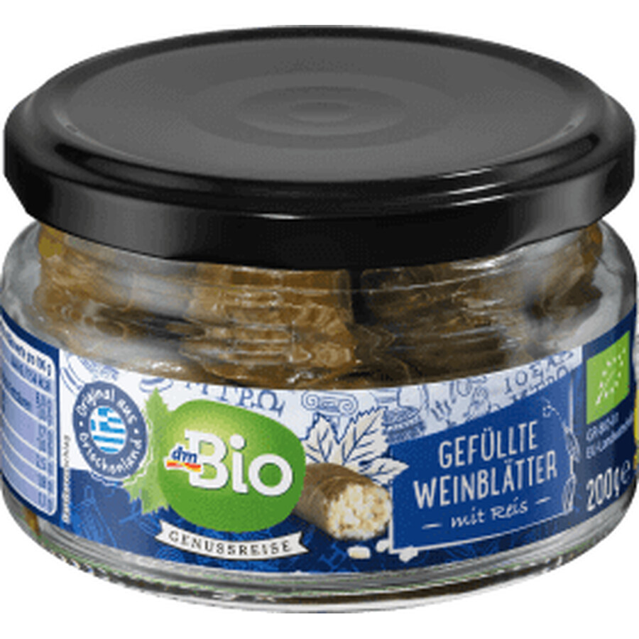 DmBio Hojas de vid con arroz ECO, 200 g