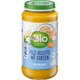 DmBio Menú vegetariano risotto con setas y guisantes ECO 12+, 250 g