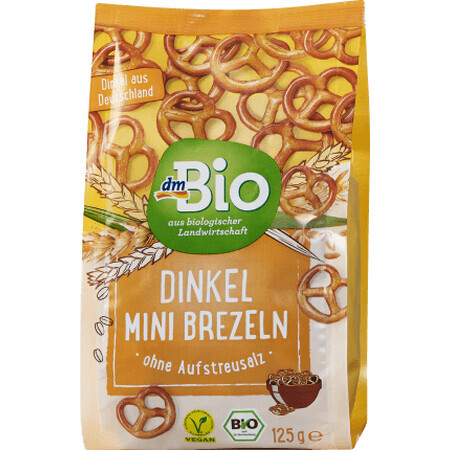 DmBio Mini pretzels de espelta, 125 g