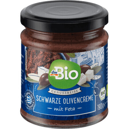 DmBio Crema di olive nere con feta ECO, 190 g