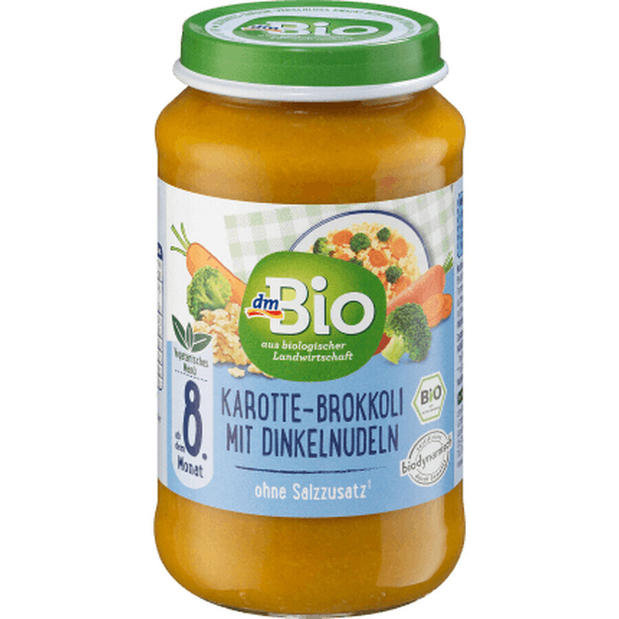 DmBio Pasta con zanahorias y brócoli, 220 g