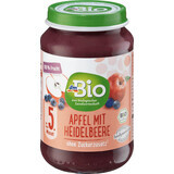 DmBio Puré de frutas con manzanas y arándanos ECO 5+, 190 g