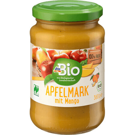 DmBio Piure de mere și mango, 360 g