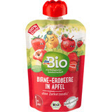 DmBio Pouches of pears with strawberries and apple, 100 g