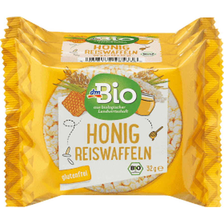 DmBio Rijstrondjes met honing, 96 g