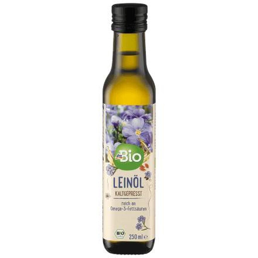 DmBio Aceite de linaza prensado en frío ECO, 250 ml