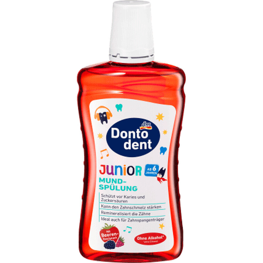 Dontodent Mondwater met aardbeiensmaak, 500 ml