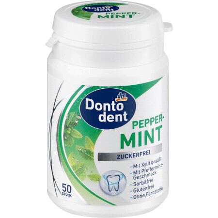 Dontodent Gumă de mestecat de mentă, 50 g