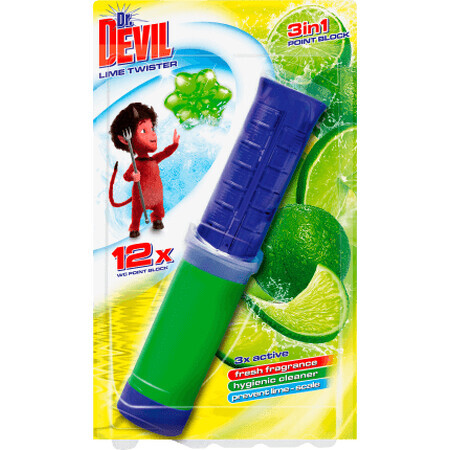 Dr. Devil Deodorante per WC punto con lime, 0,07 l