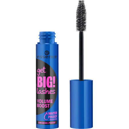 ¡Essence Cosmetics Get Big! Lashes Volume Boost Máscara de pestañas Volume Boost Waterproof 01 Negro, 12 ml