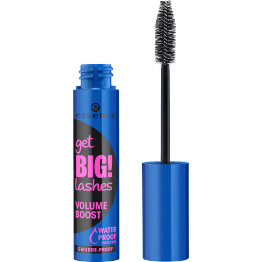 ¡Essence Cosmetics Get Big! Lashes Volume Boost Máscara de pestañas Volume Boost Waterproof 01 Negro, 12 ml