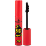 ¡Essence Cosmetics Get Big! Máscara de pestañas Volume Curl 01 Negro, 12 ml