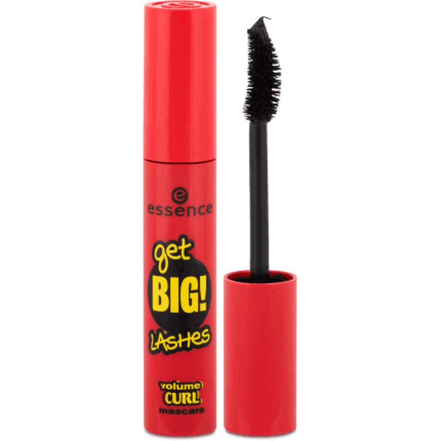 ¡Essence Cosmetics Get Big! Máscara de pestañas Volume Curl 01 Negro, 12 ml