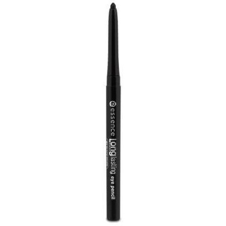 Essence Cosmetics Lápiz de ojos de larga duración 01 Black Fever, 0,28 g