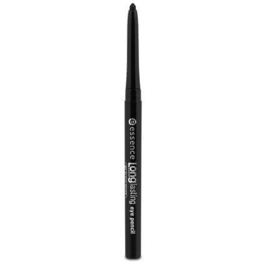 Essence Cosmetics Lápiz de ojos de larga duración 01 Black Fever, 0,28 g