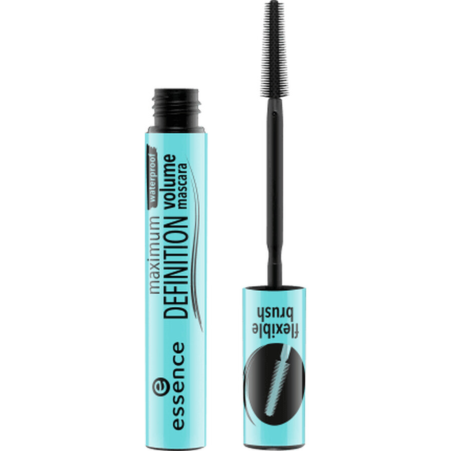 Essence Cosmetics Mascara imperméable volume définition maximale 01 Noir, 8 ml