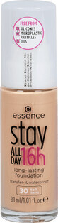 Essence Cosmetics Base de maquillaje de larga duraci&#243;n Stay All Day 16h 30 Soft Sand, 30 ml