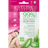 Eveline Cosmetics Gel calmante para después del afeitado con 99% de aloe vera natural, 10 ml