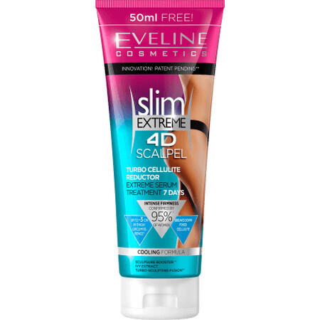 Eveline Cosmetics Tratament pentru reducerea celulitei slim extreme 4D Scalpel, 250 ml