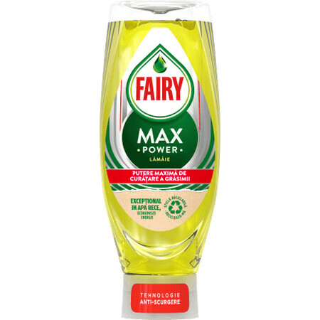 FAIRY Detergente Lavavajillas Max Power Limón, 650 ml