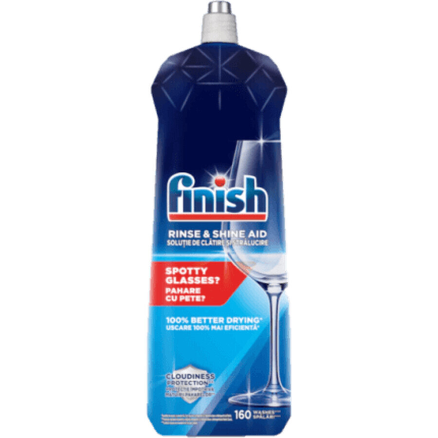 Solución abrillantadora para lavavajillas Finish Rinse&amp;Shine Aid, 800 ml