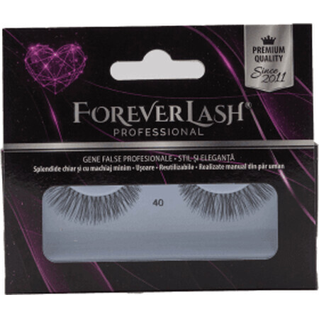 ForeverLash Pestañas postizas banda de pelo natural 40 Natural Touch, 1 pieza