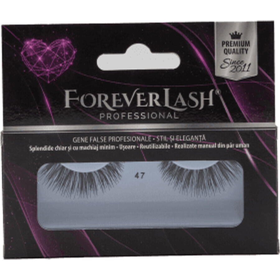 ForeverLash Ciglia Finte striscia di capelli naturali 47 Glam Girl, 1 pz